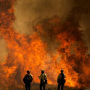 Photo: Thousands Ordered To Evacuate As Wildfires Scorch Southern California