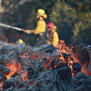 Firefighters in Malibu