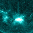 Photo: Sun fires off major solar flare from Earth-facing sunspot