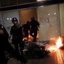 Anti-Trump Protests in Oakland. California